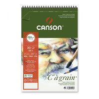 Canson C à grain tekenblok A4 spiraalgebonden – 224 g/m², 30 vel