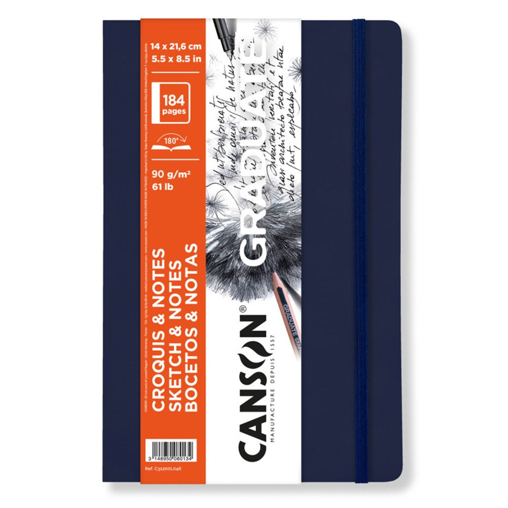 Canson Graduate Art Book schetsboek 90 g/m², 184 vel, donkerblauw