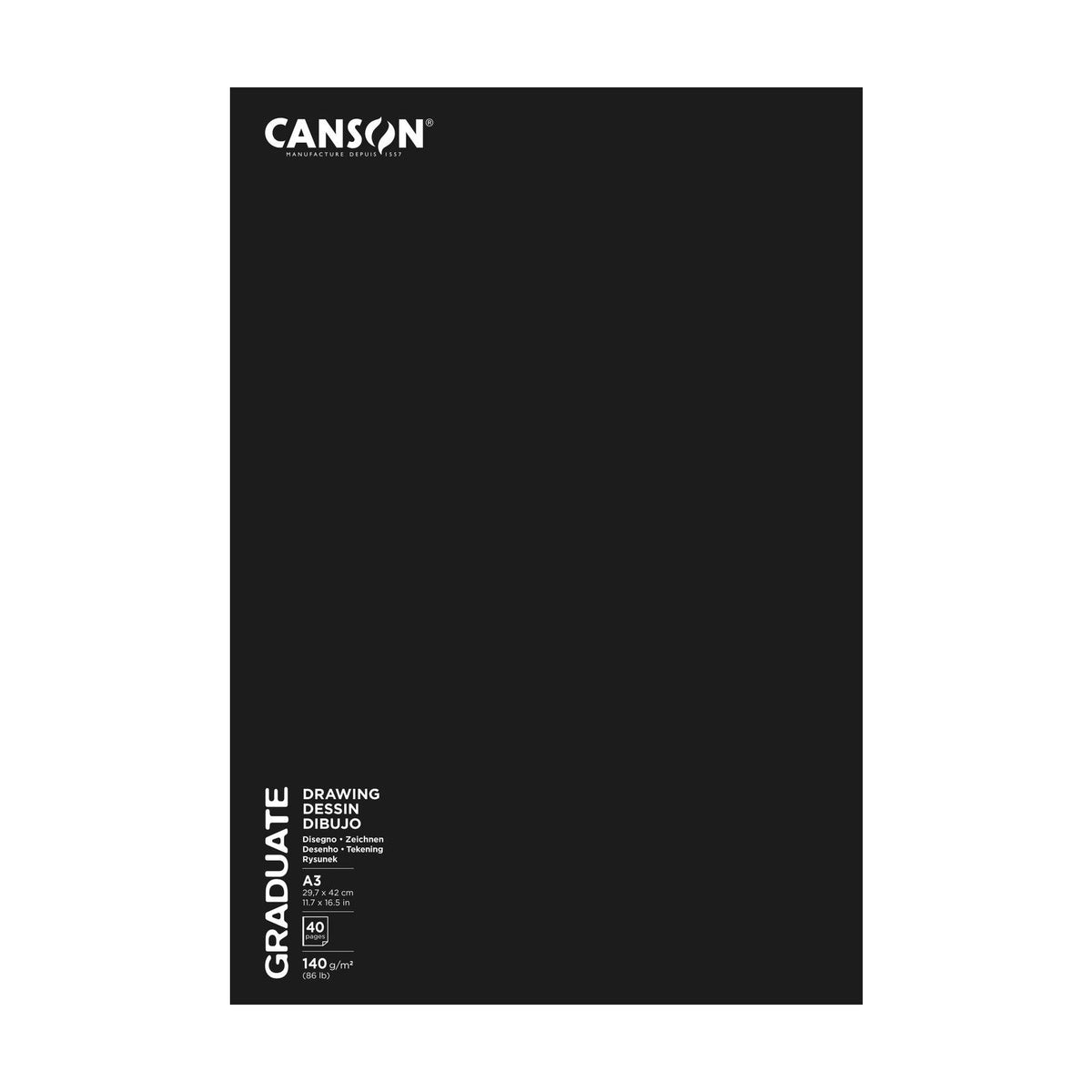 Canson Graduate Art Book Sketch & Draw schetsboek A3, 140 g/m²