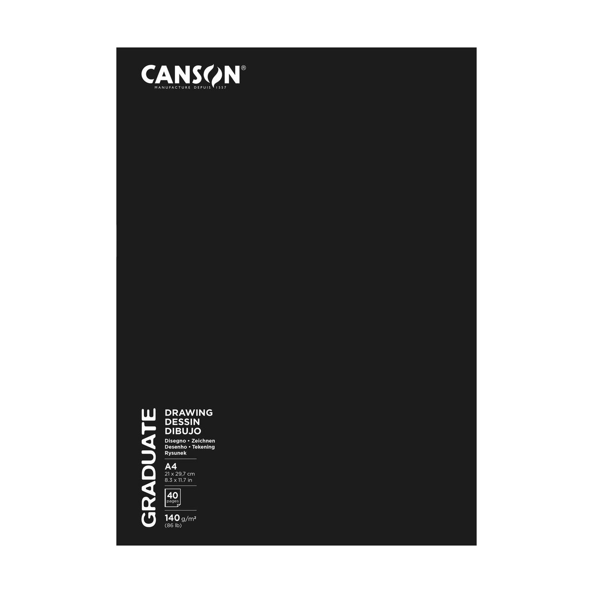 Canson Graduate Art Book Sketch & Draw schetsboek A4, 140 g/m²