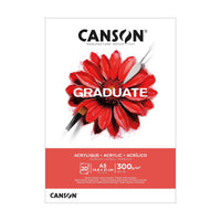 Canson Graduate blok acrylpapier A5 – 300 g/m², 20 vel