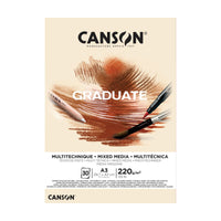 Canson Graduate mixed-mediablok Natural A3, 220 g/m²