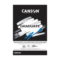 Canson Graduate zwart schetsblok A3, 120 g/m², 20 vellen