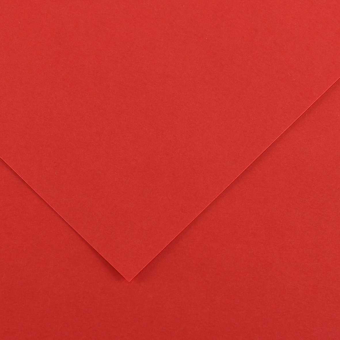 Canson Iris Vivaldi gekleurd papier, 50 × 65 cm, 240 g/m² – Rood 15