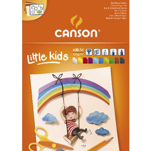 Canson Kids schetsblok A4 gekleurd, 120 g/m², 30 vel, 10 kleuren