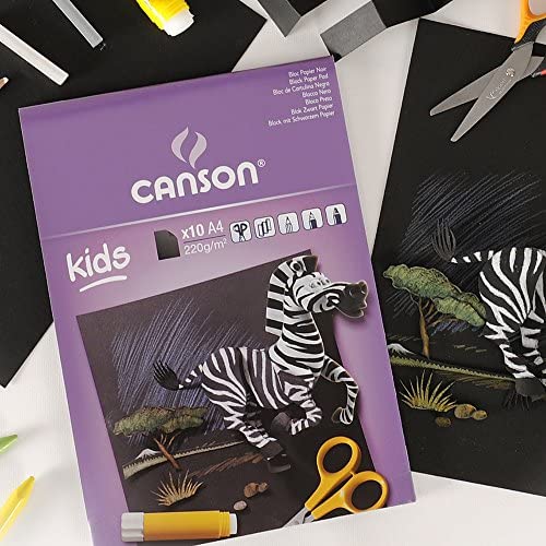 Canson Kids tekenblok 24 × 32 cm, 220 g/m², 10 vel, gelijmd