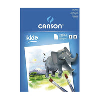 Canson Kids tekenblok A4, 200 g/m², 20 vel, gelijmd