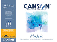 Canson Montval aquarelblok 24 × 32 cm, 300 g/m², 12 vel