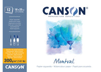 Canson Montval aquarelblok 18 × 25 cm, 300 g/m², 12 vel