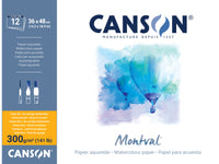 Canson Montval aquarelblok 36 × 48 cm, 300 g/m², 12 vel