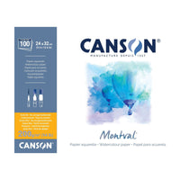 Canson Montval aquarelblok 24 × 32 cm, 200 g/m², 100 vel