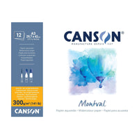 Canson Montval aquarelblok A3, 300 g/m², 12 vel