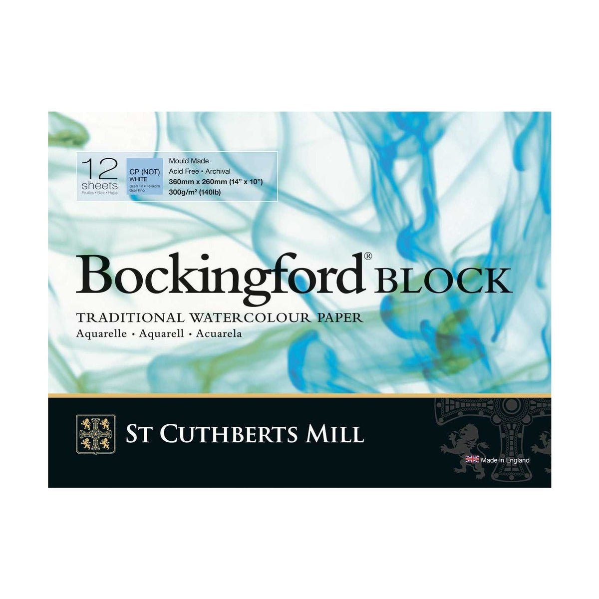 Canson St Cuthberts Bockingford aquarelblok CP 300 g/m², 12 vel