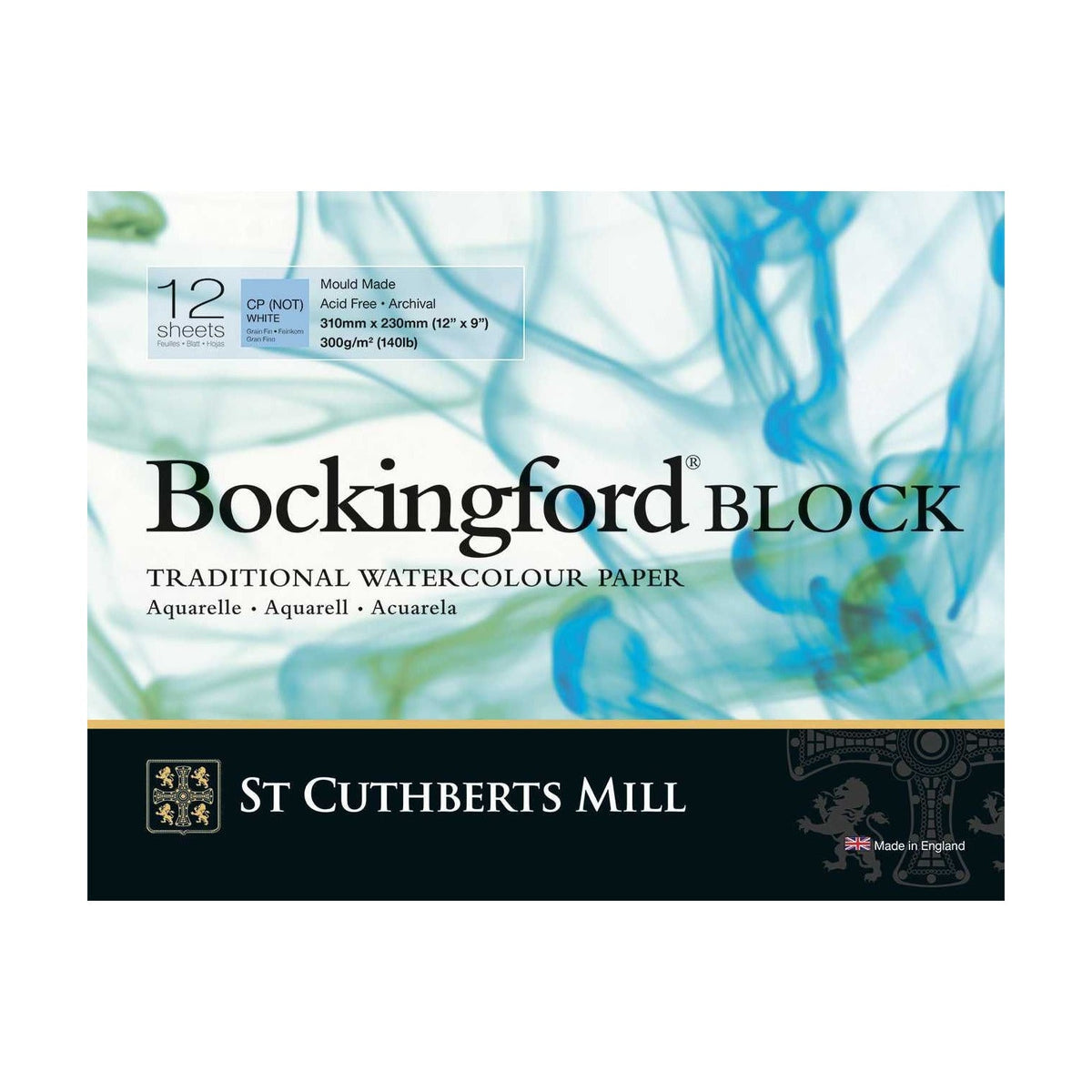 Canson St Cuthberts Bockingford aquarelblok CP 300 g/m², 12 vel