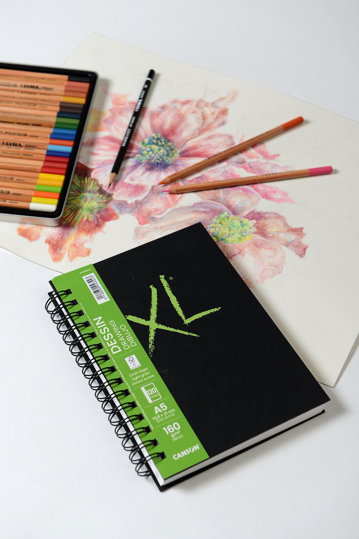 Canson XL Drawing tekenblok A4, 160 g/m², 120 vel