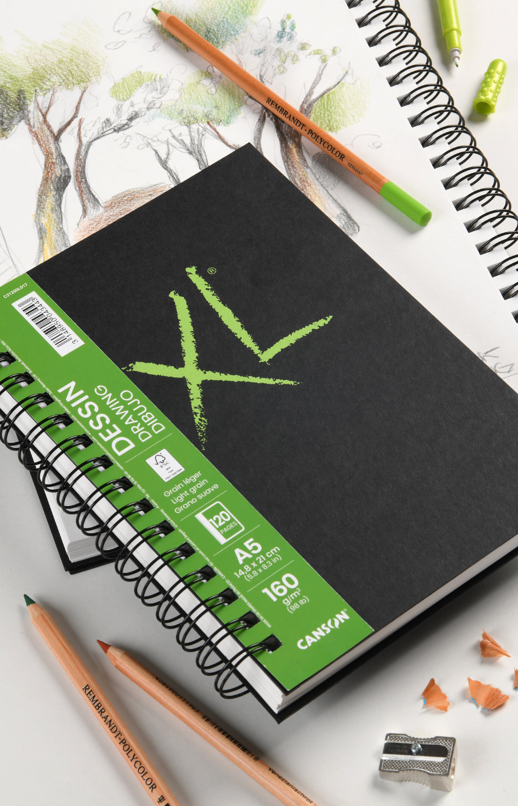 Canson XL Drawing tekenblok A4, 160 g/m², 120 vel – afbeelding 4