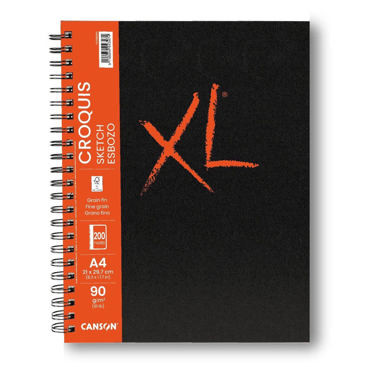 Canson XL Sketch schetsblok A4, 90 g/m², 200 vel