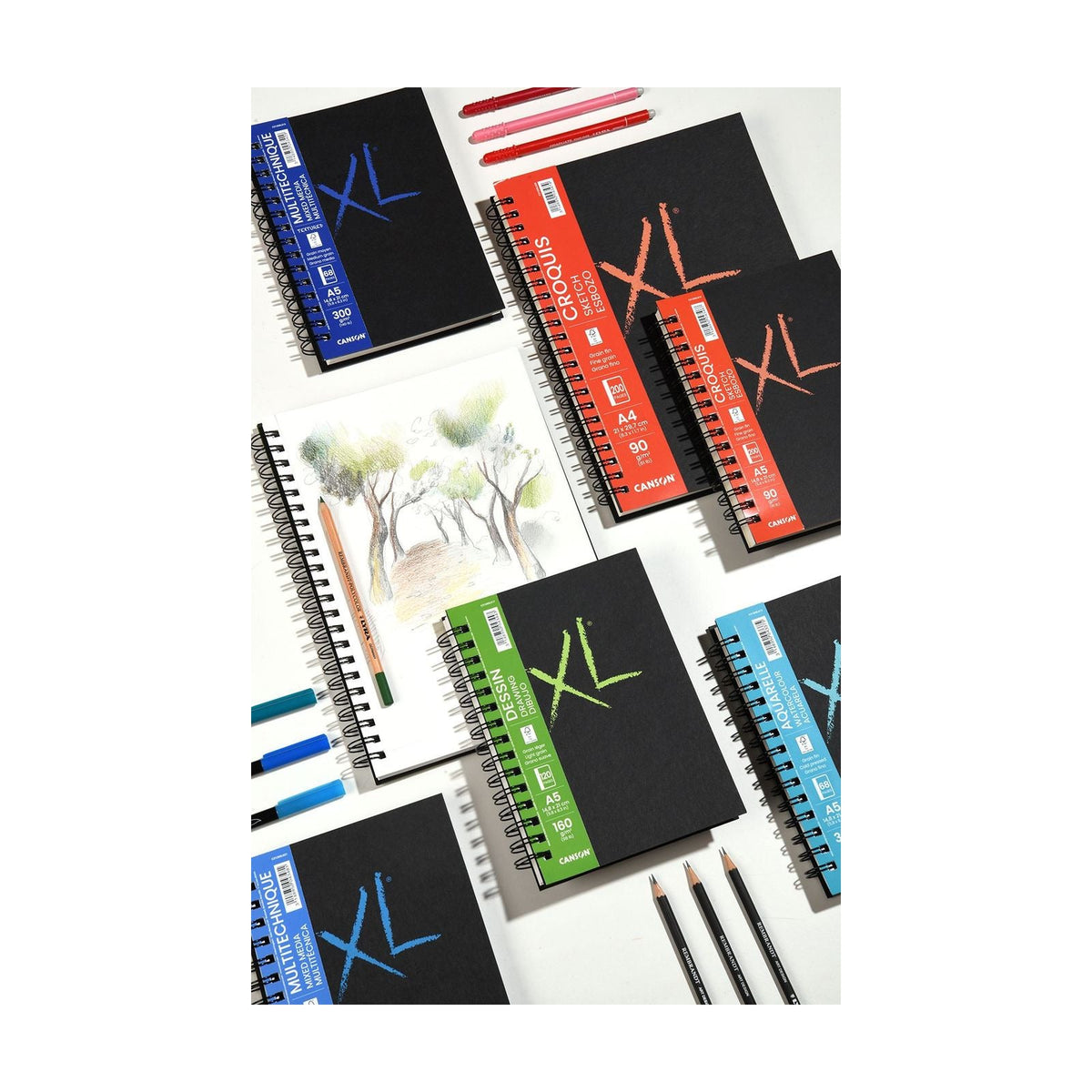 Canson XL Sketch schetsblok A5, 90 g/m², 200 vel