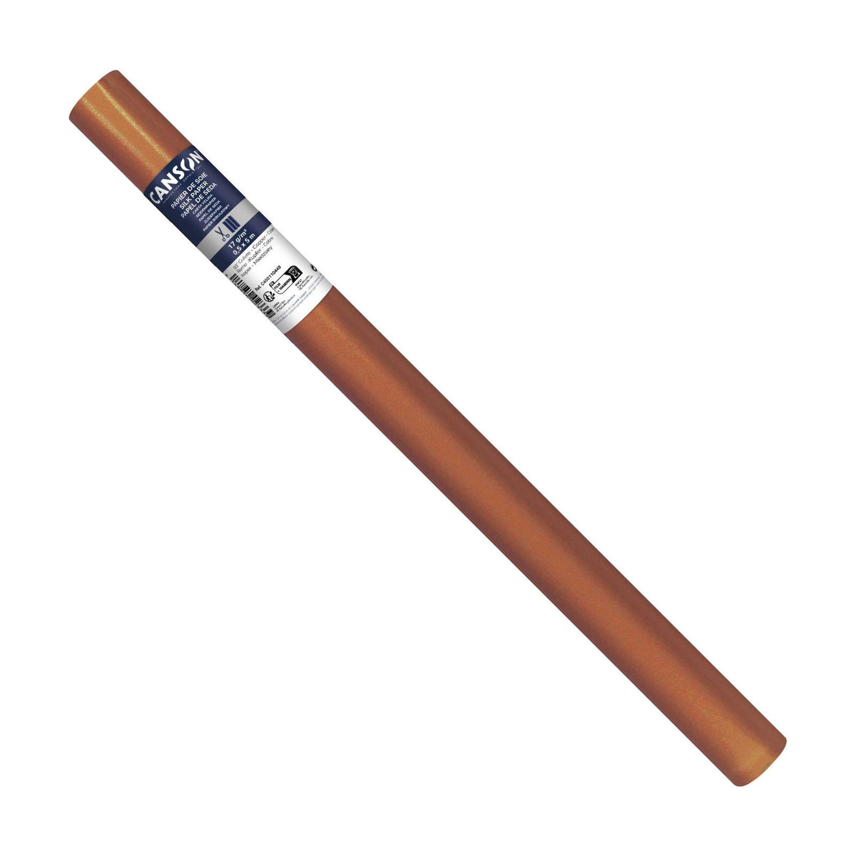 Canson zijdevloei op rol 50 × 500 cm, 17 g/m² – Koper