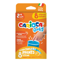 Carioca Baby 2+ vingerverf, 8 × 50 ml