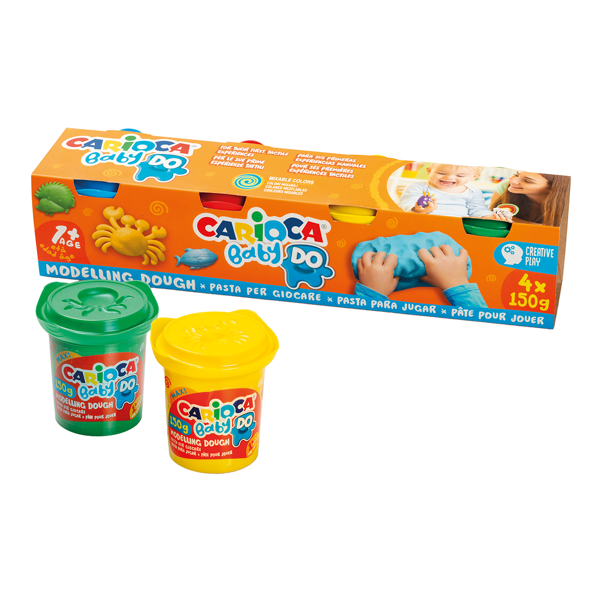 Carioca Baby Do 1+ luchtdrogende klei, 150 g, kleurenmix