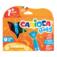 Carioca Baby viltstiften met ronde punt, kleurenmix
