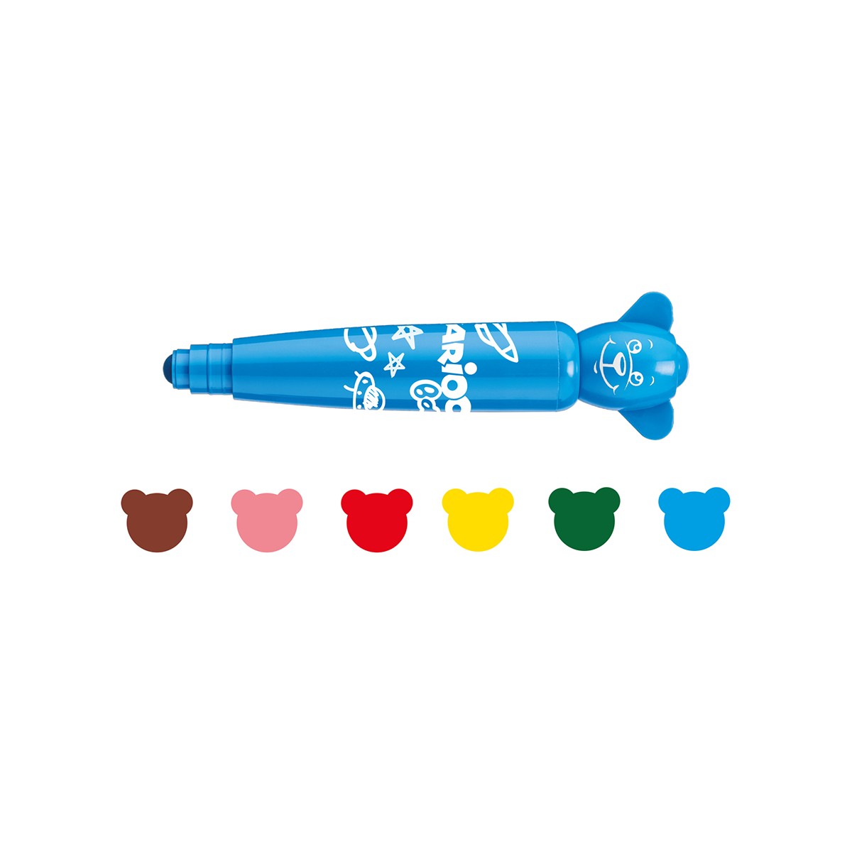 Carioca Baby viltstiften met ronde punt, kleurenmix