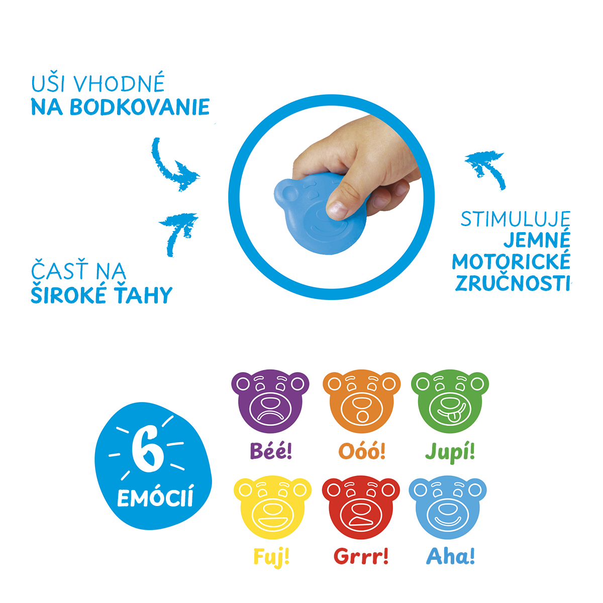Carioca Baby Wild 2+ waskrijt, 8 stuks