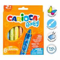 Carioca Baby Wild 2+ waskrijt, 8 stuks
