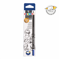 Carioca Black driekantige grafietpotloden, 12 stuks – 2/HB