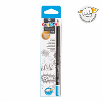 Carioca Black driekantige grafietpotloden, 12 stuks – 3/H