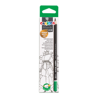 Carioca Black driekantige grafietpotloden, 12 stuks