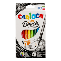 Carioca Brush brushpennen, 10 stuks, kleurenmix