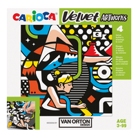 Carioca fluwelen kleurplaten, set van 4 – VAN ORTON Street