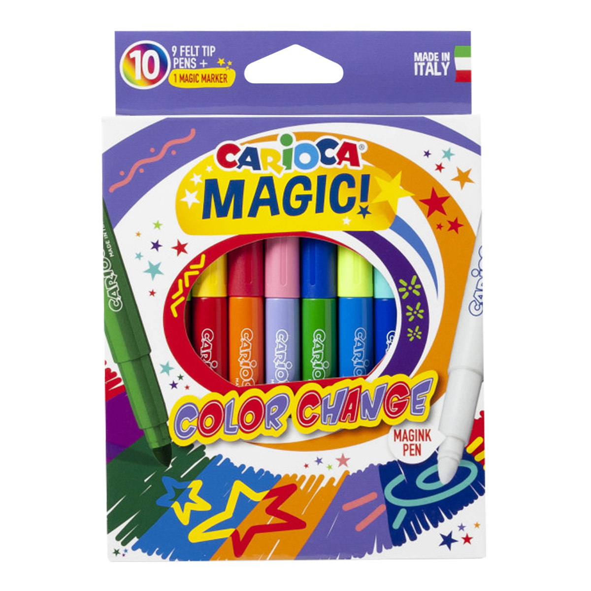Carioca magische viltstiften kleurwisselend, 10 stuks