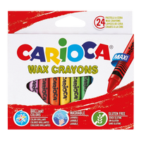 Carioca Maxi waskrijt, 24 stuks