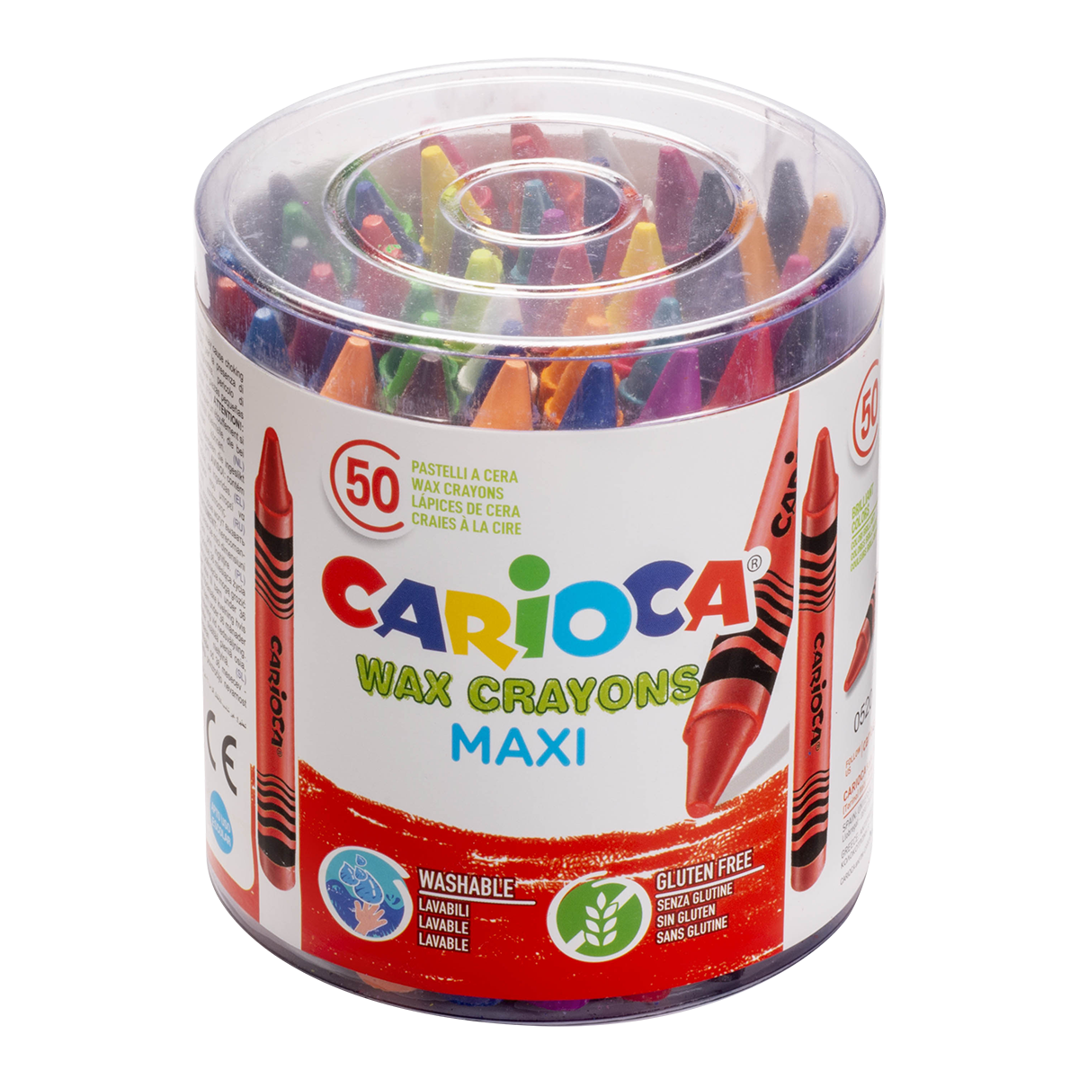 Carioca Maxi waskrijt, 50 stuks