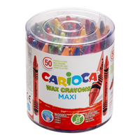 Carioca Maxi waskrijt, 50 stuks