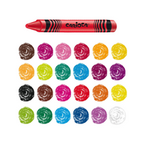 Carioca Maxi waskrijt, 50 stuks