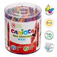 Carioca Maxi waskrijt, 50 stuks