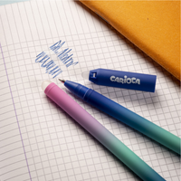 Carioca Oops Easy uitwisbare pen, blauwe inkt, 12 stuks