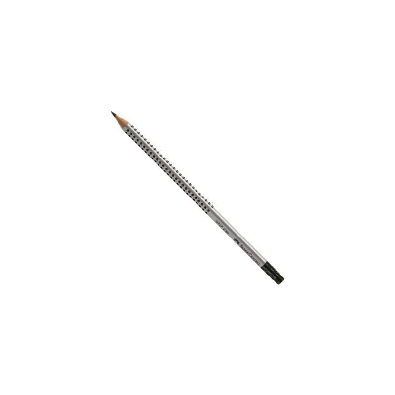 Faber-Castell Grip 2001 grafietpotlood met gum, HB, 12 stuks – afbeelding 2