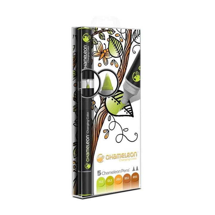 Chameleon Markers - Earth Tones / Set of 5