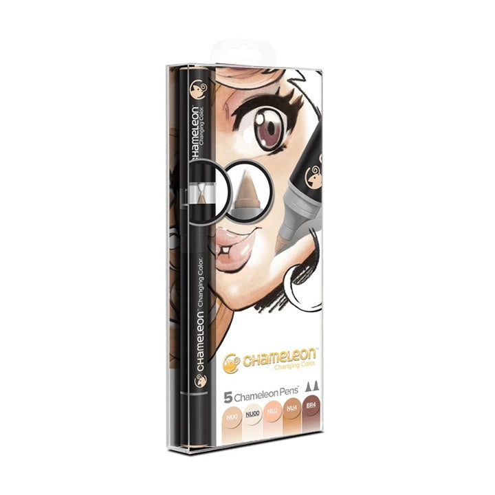 Chameleon Skin Tones Markers, Set of 5
