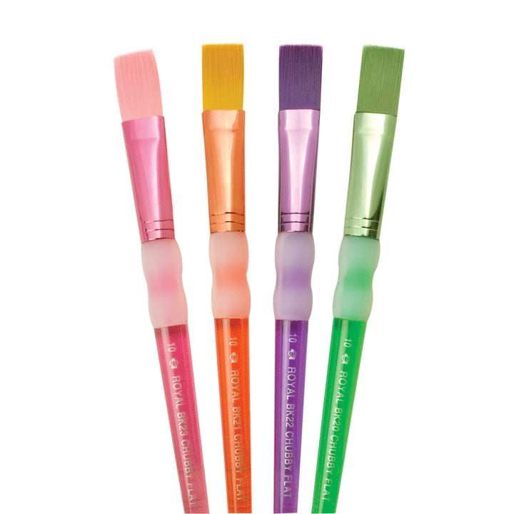 Chubby Flat Brush Set of 4
