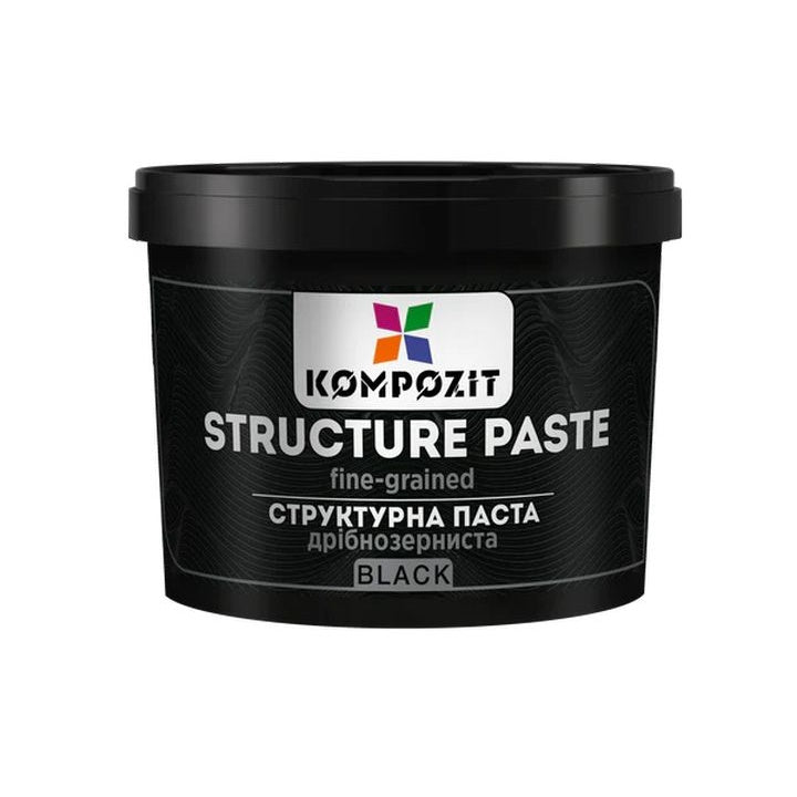 Kompozit structuurpasta fijnkorrelig zwart 300 ml en 1.000 ml