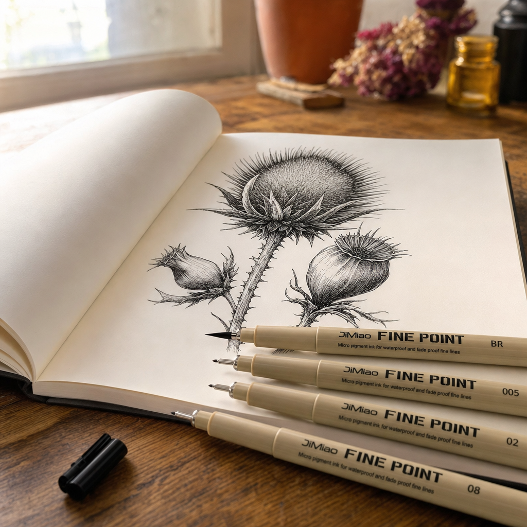 Fineliner zwart, punt 0,20–3 mm – afbeelding 2