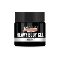 Pentart Heavy Body Gel zwart glanzend, gelmedium – afbeelding 2