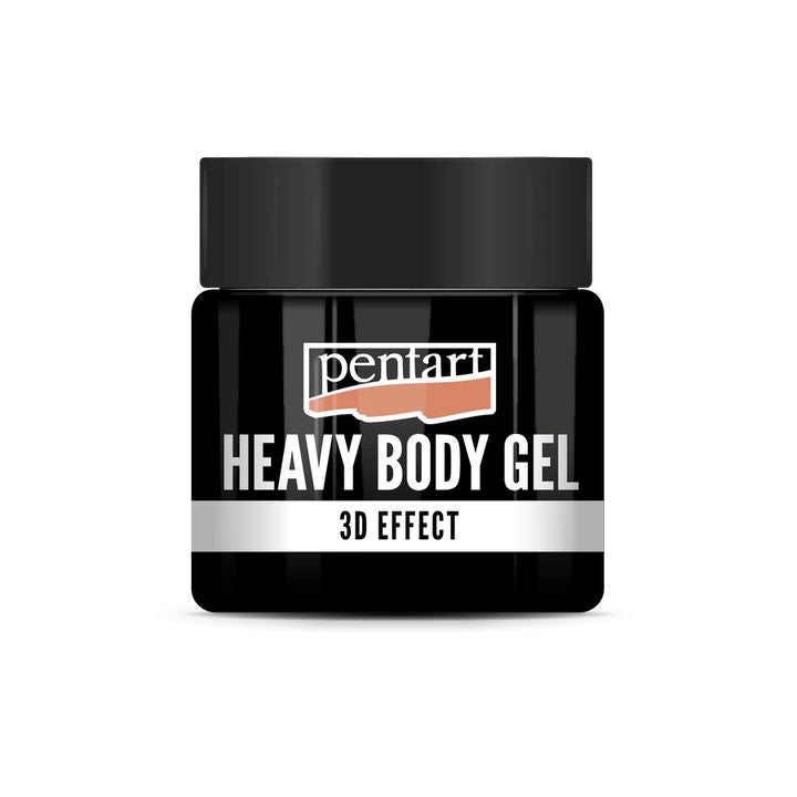 Pentart Heavy Body Gel zwart glanzend, gelmedium – afbeelding 2