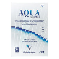 Clairefontaine Aqua Essentials aquarelblok 200–300 g/m², 12 vel